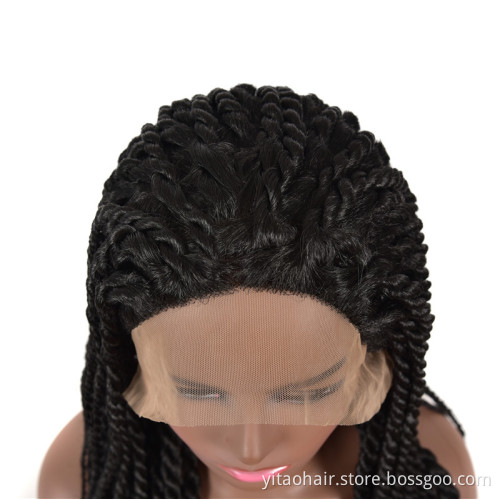 Kinky Curly Hair Hair Color Crochet Braid Hair Colorful Ombre Wig Gold Mixed Wave Blue and Black Style Technique SELINA